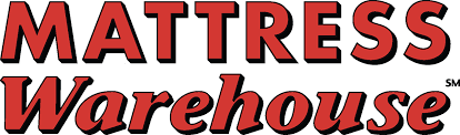 the Image Shows the Logo for Mattress Warehousesponsor of the Frederick Keys Schedule the Words Mattress Warehouse Are in Bold Red Lettering with Black Shadows Centered on a White Background with mattress Above warehouse