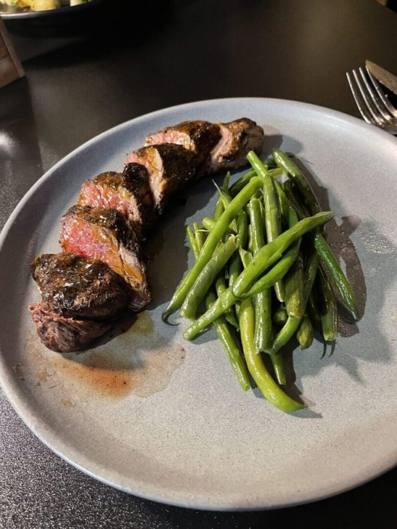 A steak dinner entree at the Wine Kitchen on the Creek in Frederick, MD. Steak is their signature dish!